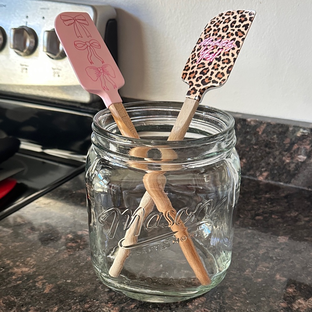 Mason Jar Style Utensils Holder